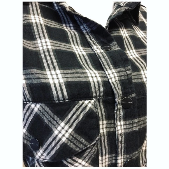 Anthropologie | Sanctuary Clasp Button Flannel • - Picture 8 of 8